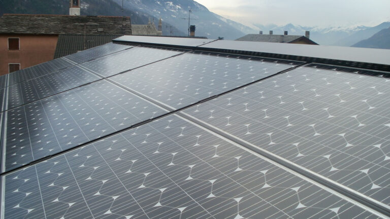 visione dall'alto Impianto fotovoltaico